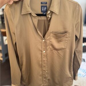 GAP Khaki Long Sleeve Shirt